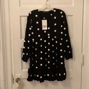 NWT Zara Polka Dress this season